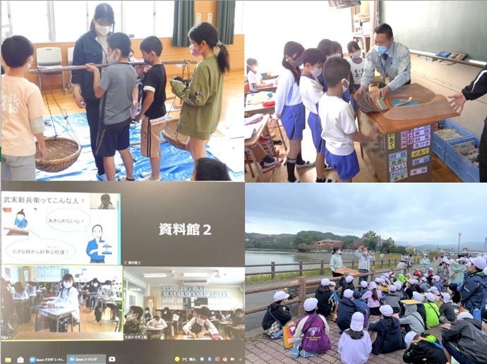 地域の偉人に関わる授業風景