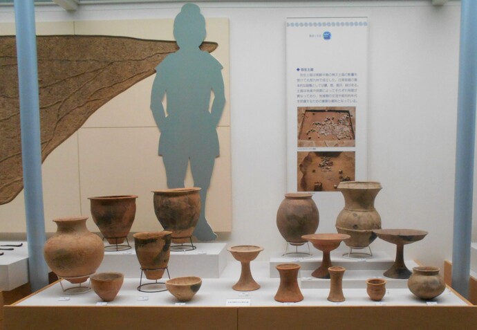 弥生土器(日常で使われた土器)の写真