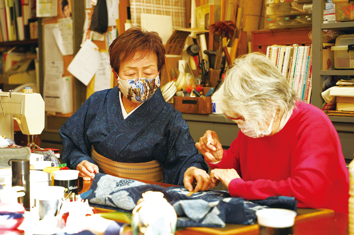 写真:キルト教室の様子