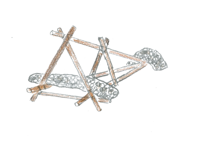 牛枠のイラスト