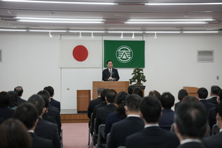 写真：写真：市長あいさつの様子