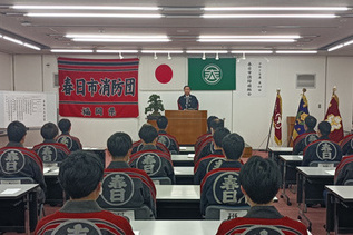 写真:市長あいさつの様子