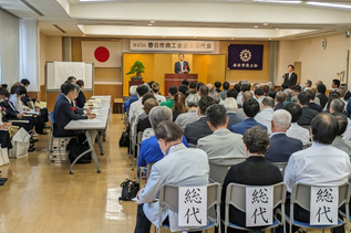写真:市長あいさつの様子