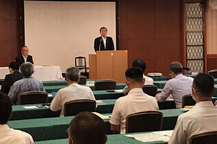 写真:市長あいさつの様子