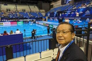写真:世界水泳会場の様子