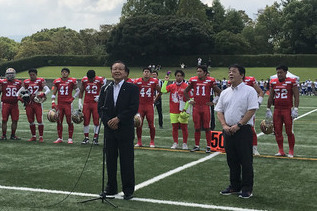 写真：市長あいさつの様子