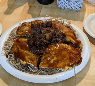 画像：お好み焼きの写真