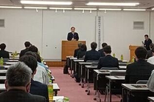 写真:市長あいさつの様子