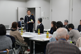 写真:市長あいさつの様子