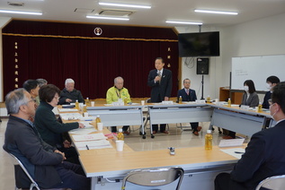 写真:市長あいさつの様子