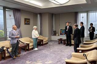 写真：辞令書交付会場の様子