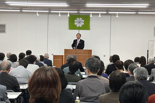 写真:市長あいさつの様子