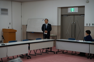 写真:市長あいさつの様子