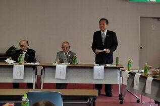 写真:市長あいさつの様子