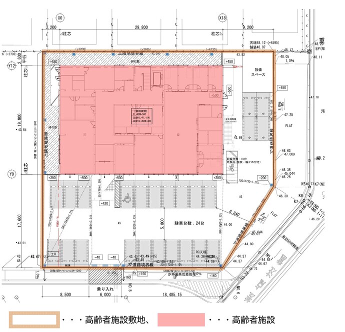 高齢者施設配置図