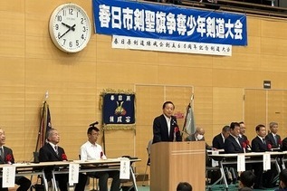 写真:市長あいさつの様子