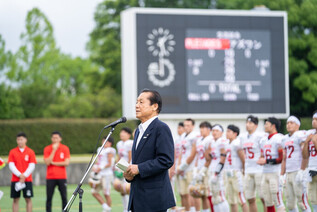 写真:市長あいさつの様子