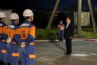 写真:市長あいさつの様子
