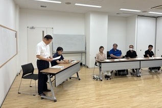 写真:市長あいさつの様子