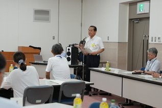 写真:市長あいさつの様子