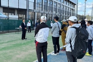 写真:市長あいさつの様子
