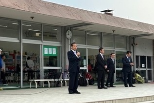 写真:市長あいさつの様子