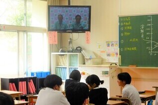 写真:防災訓練閉会式の様子