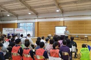 写真:防災訓練開会式の様子