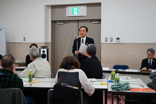 写真:市長あいさつの様子