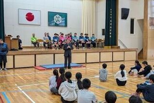 写真:市長あいさつの様子