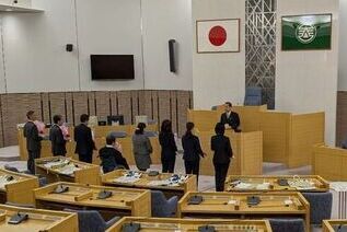 写真:市長あいさつの様子