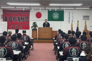 写真:市長あいさつの様子