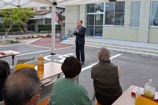 写真：市長あいさつの様子