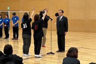 写真:選手宣誓の様子