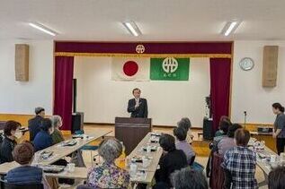 写真:市長あいさつの様子