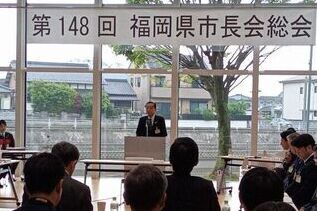 写真:市長あいさつの様子