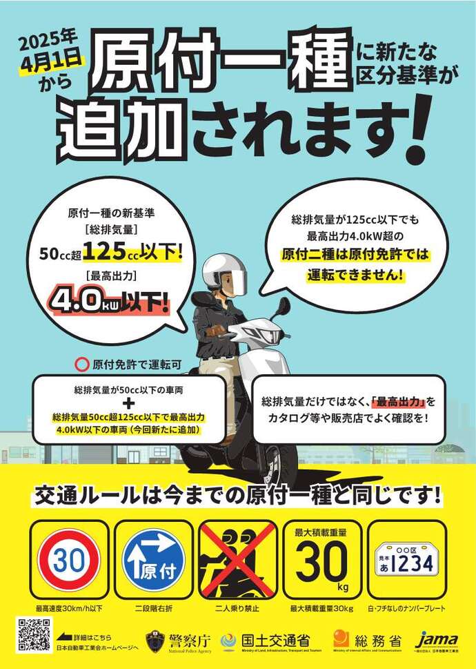 新基準原付リーフレット