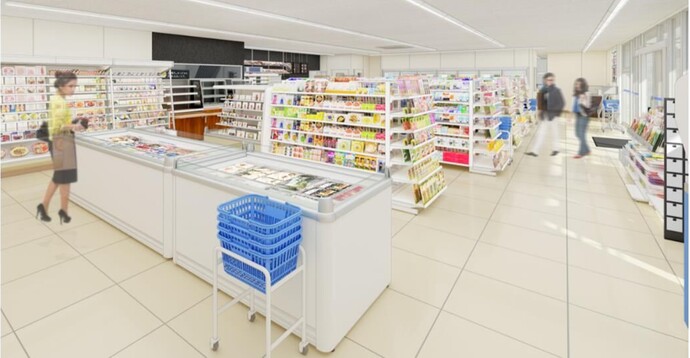 店舗内イメージパース