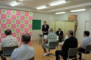 写真:市長あいさつの様子
