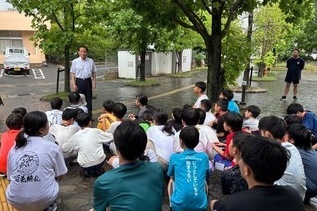 写真：市長あいさつの様子