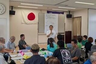 写真:市長あいさつの様子