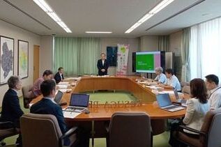 写真:市長あいさつの様子