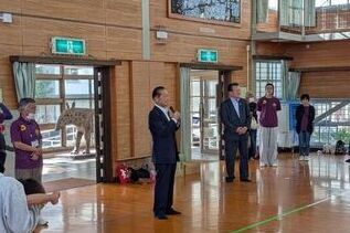 写真：市長あいさつの様子