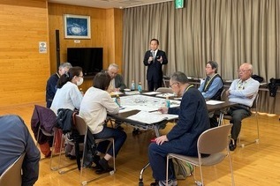 写真：市長あいさつの様子