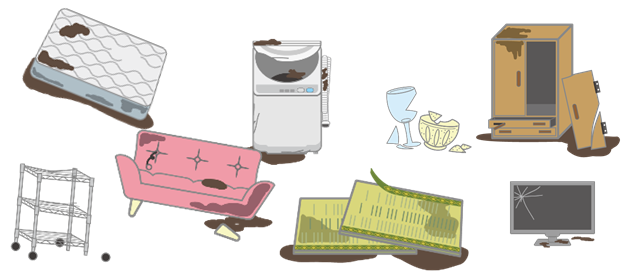 災害ごみの例