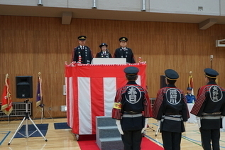 写真：消防出初式の様子