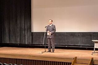 写真：市長あいさつの様子