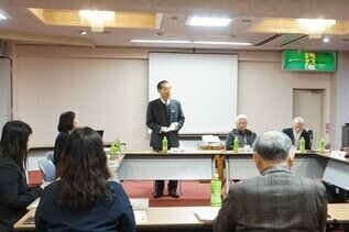 写真：市長あいさつの様子