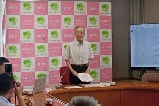 写真：市長あいさつの様子